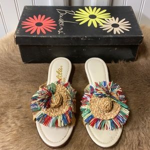 50s Vintage Buskens Mod Sandals 5 Tiki Beach
